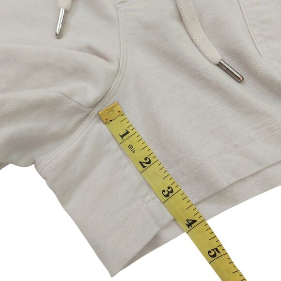 Athleta Shorts Womens 14 Beige Farallon Heathered Knit Comfy Athletic Beach - Picture 10 of 10